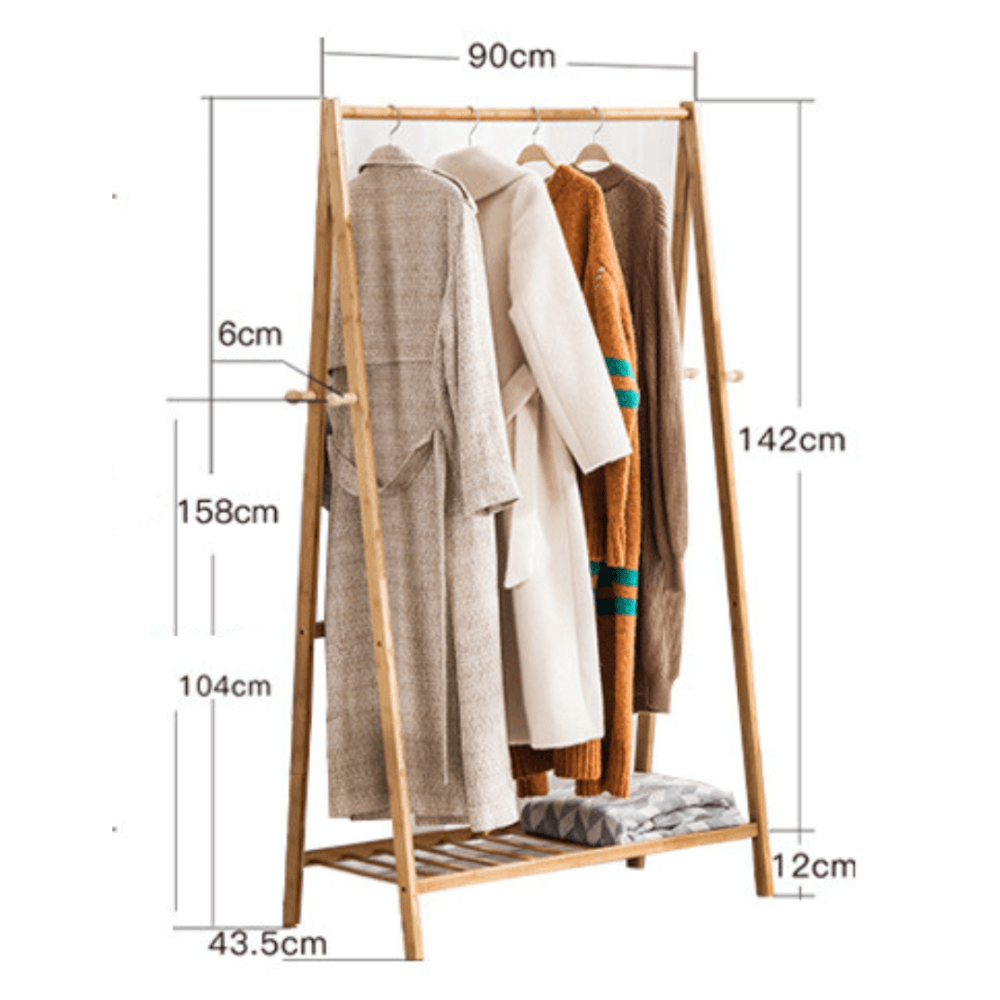 ราวแขวนผ้า 90 CM. COZYBROWN TP0095-01 ธรรมชาติ